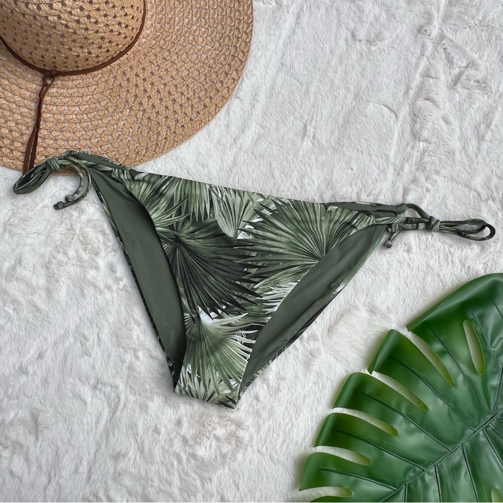 Onia NWOT Tropical Leaf Print Side Tie Bikini Bottom